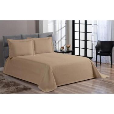 Imagem de Cobre leito colcha piquet casal 3 peças 60% algodão - La casa paris, b