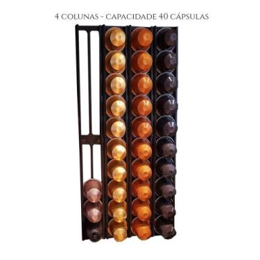 Imagem de Suporte Porta Cápsulas Nespresso Para Parede - 40 Capsulas - Toque 3D,