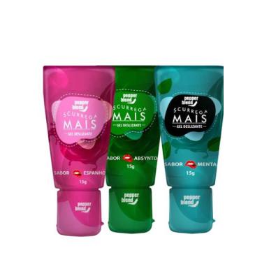 Imagem de Kit 3 Gel Deslizante Comestível para Massagem Corporal Scurrega Mais -