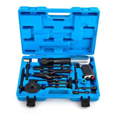 Imagem de maXpeedingrods Kit De Cinzel Para Martelo Pneumático, Conjunto Pneumático Multifuncional, Punções 2100 Bpm, Curso 10 Cm, 19 Peças