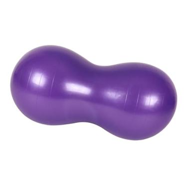 Imagem de Baoblaze Cadeira de bola de ioga de amendoim, assento flexível, academia em casa, coordenação, treinamento de núcleo, brinquedo sensorial, engrossado com bomba, Roxo