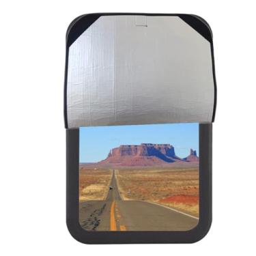 Imagem de Takelablaze Capa de persiana de janela de porta RV 40,6 cm x 63,5 cm capa de janela blackout dobrável RV trailer tecido blackout para trailer entrada de privacidade