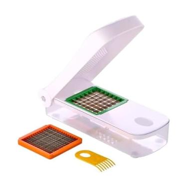 Imagem de Farberware Cortador profissional de legumes, 2 lâminas para fatiar e cortar cebolas, tomates, batatas e muito mais, preparação de refeições fácil