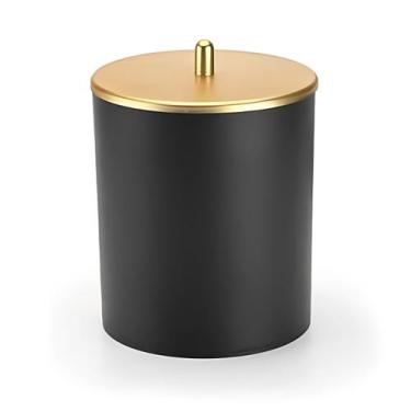 Imagem de Lixeira Cesto de Lixo Cozinha Pia 5L Banheiro Com tampa Preto Arthi