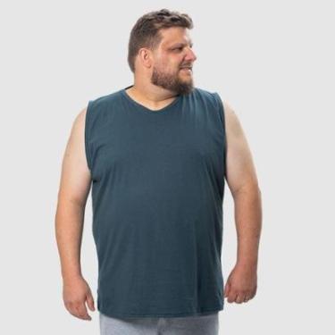 Imagem de Camiseta Regata masculina algodão plus size Machão Grande-Masculino