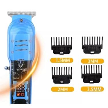 Imagem de Máquina de Corte NG-407, Profissional, Sem Fio, Motor 5W, Bivolt, Corte de Cabelo e Barba