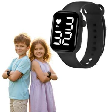 Imagem de Relógio Infantil Menino e Menina Digital Led Para Criança A prova de á
