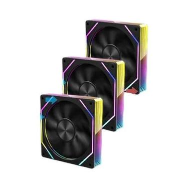 Imagem de Ventoinha De Resfriamento Para Gabinete De Computador 12CM ARGB Ice Wh