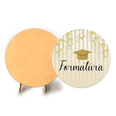 Imagem de Painel Redondo C Elastico 50cm Formatura + Suporte MDF (FOR020)