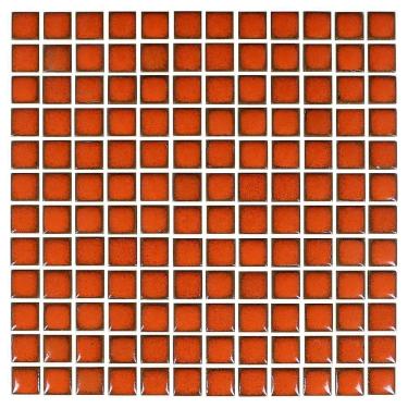 Imagem de Pastilha Cerâmica Nefertiti Laranja 2x2 Placa 30x30cm - 1012020009