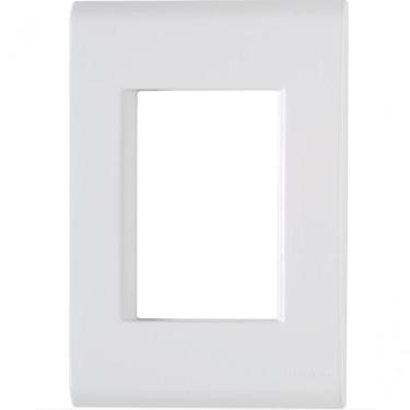 Imagem de Kit 8 Placa 3 Postos Juntos 4x2 Tramontina Liz Branca