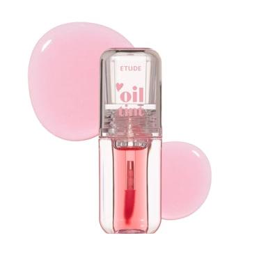 Imagem de ETUDE Dear Darling Oil Tint #5 Óleo vermelho 4,2 g | Óleo labial altamente hidratante e forte hidratante/brilho labial | Lábios lisos e úmidos | Tinta de óleo labial não pegajosa para lábios secos |