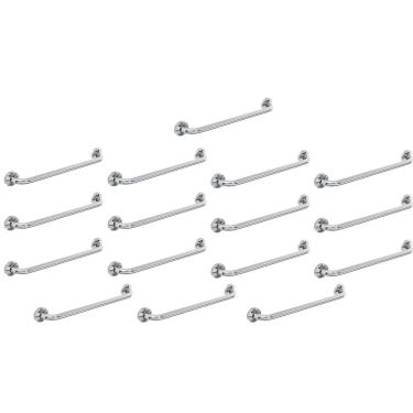 Imagem de Barra Alça De Apoio 80cm Inox Kit 16 Uni Idoso Cadeirante Acessibilidade Box Banheiro Suporte Deficiente