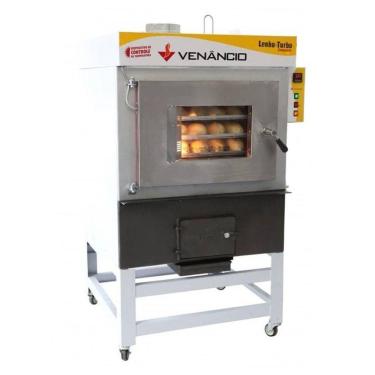 Imagem de Forno Turbo Ciclone A Lenha 5 Esteiras Venâncio Com Fornalha Frontal Fclt5 110V