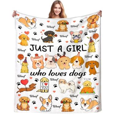 Imagem de Manta engraçada para cães e filhotes, presentes para mulheres, apenas uma menina que ama cães, cobertor macio e aconchegante, presentes para amantes de cães, meninas, meninos, quarto, sofá, decoração