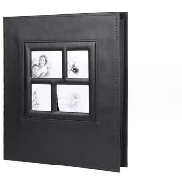 Imagem de Álbum de fotos de bebê de couro PU, comporta 600 fotos 10 x 15 cm, livro de memórias para meninos, meninas, casamentos e aniversários