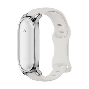 Imagem de Pulseira de silicone compatível com gravador de voz Plaud NotePin, capa de PC com alça ajustável para Plaud NotePin S (2025), acessórios de ajuste seguro (Starlight)