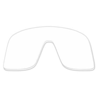 Imagem de LenzProse Lentes de reposição polarizadas de 1,5 mm para óculos de sol Oakley Sutro S OO9462, antiarranhões | Ajuste perfeito, Hd Clear não polarizado - 1,5 mm