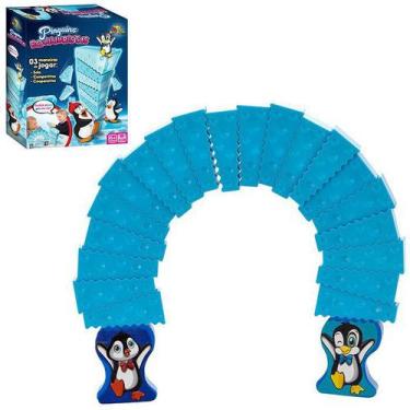 Imagem de Jogo Pinguim Para Crianças DIvertido Equilibra Cubos Divertido Estraté
