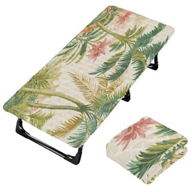 Imagem de Burbuja Lençol vintage de berço de selva para crianças, lençol de cochilo acolchoado portátil com faixa elástica para meninas e meninos, lavável na máquina, 63,5 x 127 cm