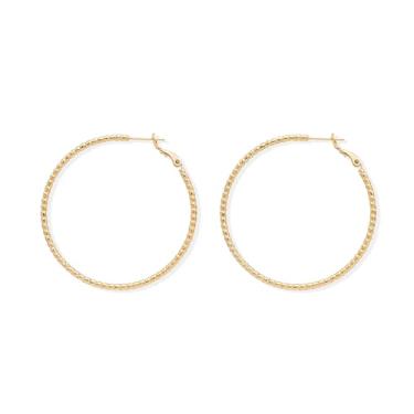 Imagem de Agriajun Brincos de argola de ouro prata grande para mulheres, simples, hipoalergênicos, brilhantes, argolas, brincos, formatura, casamento, férias, joias, presente, Latão, Sem pedra preciosa