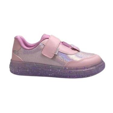 Imagem de Tênis Infantil Led Pampili Menina 483055000 Rosa-Feminino