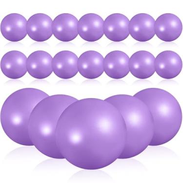 Imagem de Sotiff Kit de enchimento de presente Operation Christmas Box 20 peças 22 cm exercício pilates bola terapia bola rosa roxo para yoga estabilidade barra treinamento alongamento físico (roxo sólido)