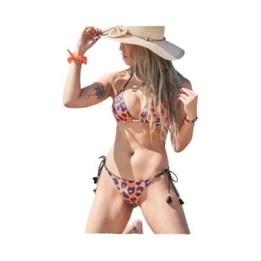 Imagem de Biquini Feminino Sexy com Estampa Leopardo - Conjunto 2 Peças Ruotongs