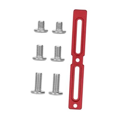 Imagem de Qraatosi Adaptador para Suporte de Garrafa de Bicicleta, Ajustador de Furo para Suporte de Garrafa, Elegante, Leve E Fácil de Instalar para Bicicletas de Monta, Vermelho 13.3 Cm