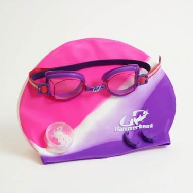 Imagem de kit de natação F. Scherer Adulto Unissex Masculino Feminino Mar Piscina Praia Premium (Violeta Rosa)