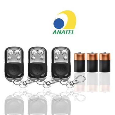 Imagem de KIT 3 Controle ORIGINAL de Portão Electrónico Remoto Compatível 433Mhz