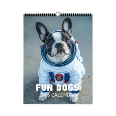 Imagem de Calendário Engraçado De Cães 2026 Com 12 Designs Únicos Por Mês, Prese
