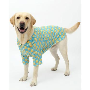 Imagem de CuteBone Pijamas de veludo de duas pernas para meninas e cães – Macio, aconchegante e elástico para meninos médios, grandes cães e gatos, roupa de dormir de inverno LTP10XXL
