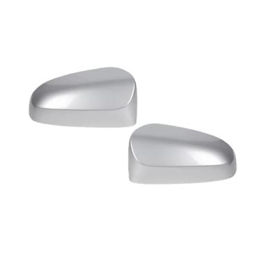 Imagem de Tampa do espelho retrovisor compatível com toyota corolla 2014 2015 2016 2017 modelo espelho retrovisor lateral invólucro acessórios para carro(2pcs Silver)