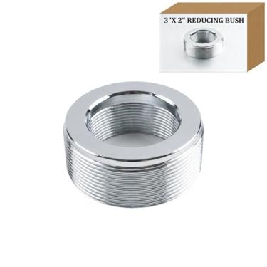 Imagem de Bucha redutora de aço de tamanho comercial de 7,6 cm a 5 cm para conduíte rígido e IMC, redutor rosqueado de liga de aço resistente com borda laminada resistente à corrosão para sistemas elétricos