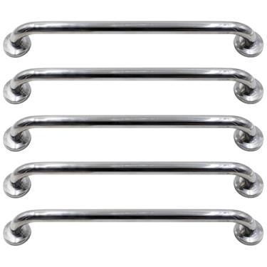 Imagem de Barra de Apoio para Parede em Aço Inox 24mm de Diâmetro Segurança e Acessibilidade (5, 50cm)