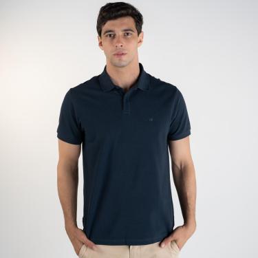 Imagem de Camisa Polo Calvin Klein Básica Azul Marinho-Masculino
