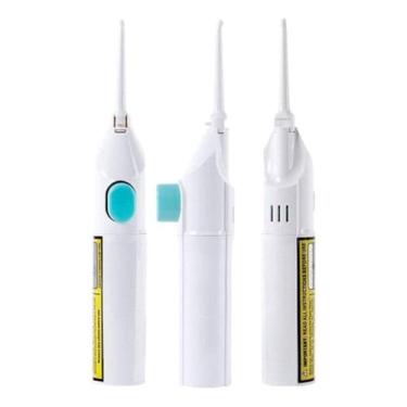 Imagem de Irrigador Oral Manual Power Floss Removedor de Placa e Limpador de Dentes | Jato de Água Portátil para Aparelho Ortodôntico e Implante | Limpeza Bucal Sem Pilha ou Bateria Higiene Completa