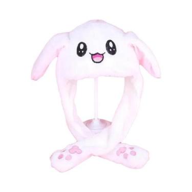 Imagem de Tiara De Coelho De Pelúcia Fofa Com Orelhas Móveis, Pressione as Patas