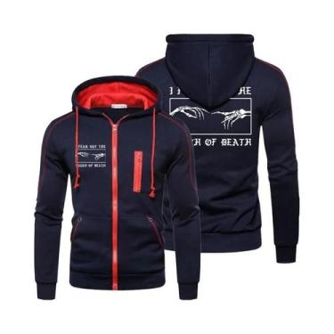 Imagem de Jaqueta Casual Masculina Com Capuz E Zíper, Manga Longa, Para Esportes