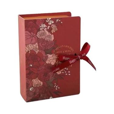 Imagem de Caixas De Presente Em Forma De Livro 5pcs Embalagem De Papelão Com Fit