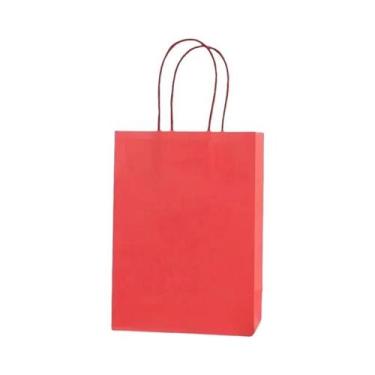 Imagem de Sacolas De Presente De Papel Kraft Coloridas 10PCS Sacolas De Compras 