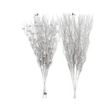 Imagem de Galhos Artificiais Com Glitter E Frutas Para Decoração De Árvore De Na