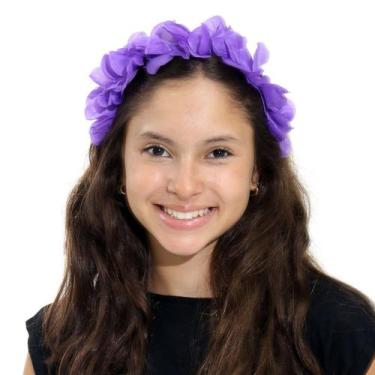 Imagem de Tiara De Havaiana Com Flores Abrakadabra, ROXO, U