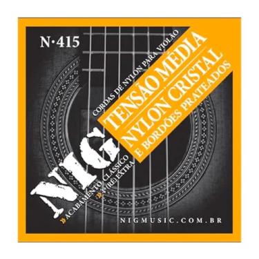 Imagem de Cordas Violão Nylon NIG N415 Encordoamento Tensão Média