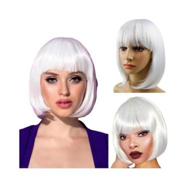 Imagem de Peruca Curta Rosa Pink De 10 Polegadas Unissex Para Cosplay E Fantasia