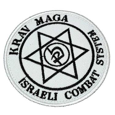 Imagem de ATM127T Krav Maga Israel Patch Bordado Termo Adesivo 9,5 cm. - BR44 Pa