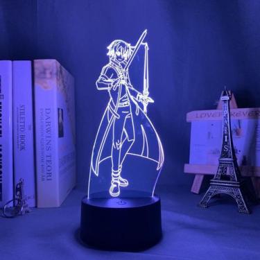Imagem de Candeeiro de mesa decorativo USB Swords Art Online Kirito Asuna - taiy
