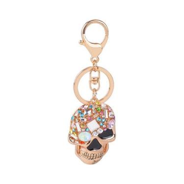 Imagem de Chaveiro Creative Skull com strass coloridos - yiweisai