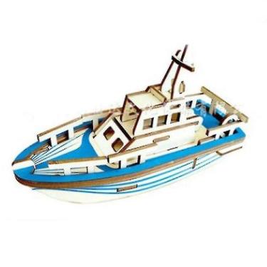 Imagem de Modelo de quebra-cabeças de madeira 3D para crianças, brinquedo DIY, c